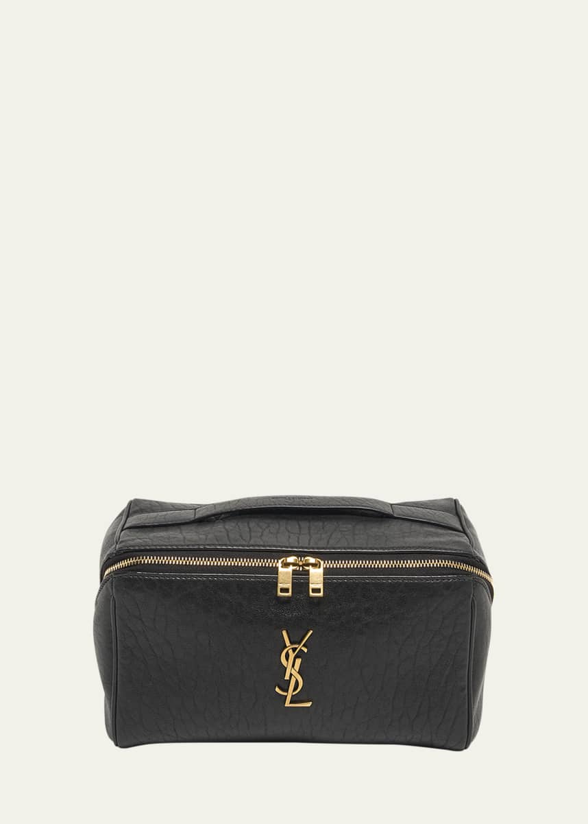 Saint Laurent YSL Vanity Case in Grained Leather