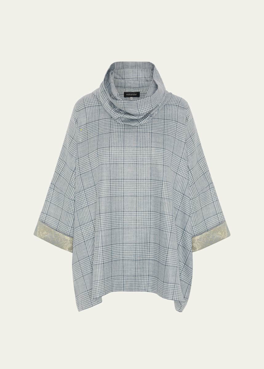 Eskandar Sloped-Shoulder Monks Top (Long Length)