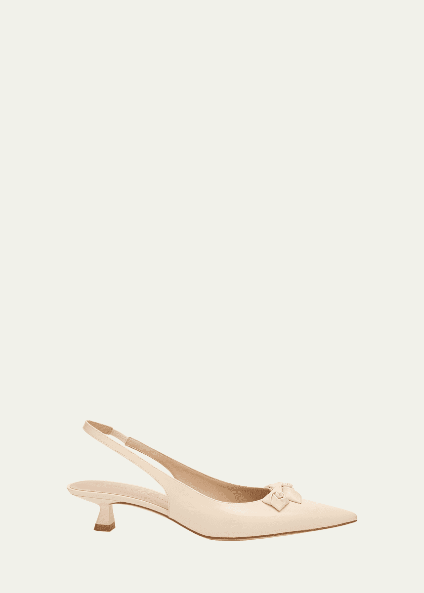 Stuart Weitzman Rosie Slingback Kitten Pumps