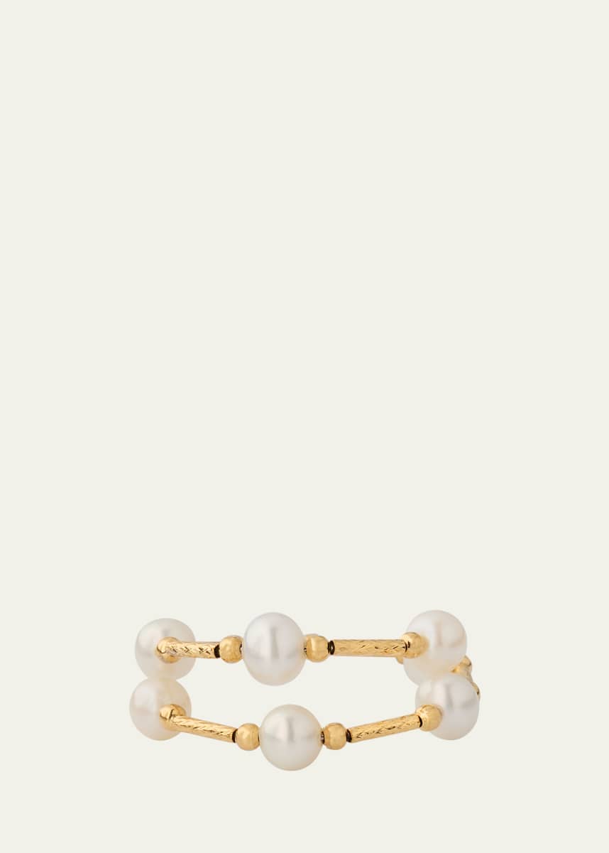 ATLAS LOVE 18K Marina Multi Pearl Prism Ring