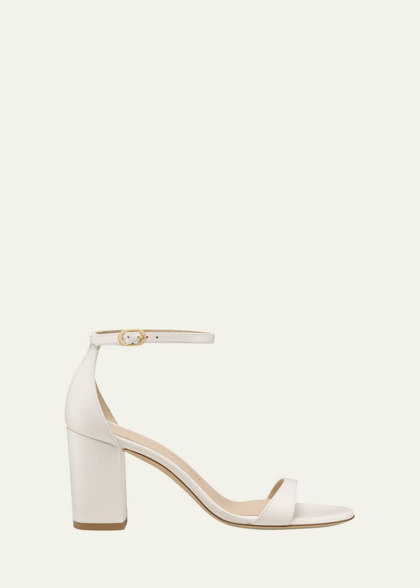 Stuart Weitzman Nudist 75mm Block Sandals - Bergdorf Goodman
