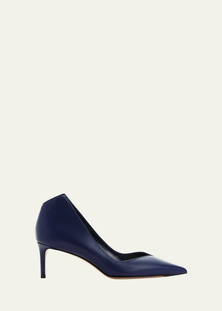 Alexandre Birman Pandora Shaped Leather Pumps