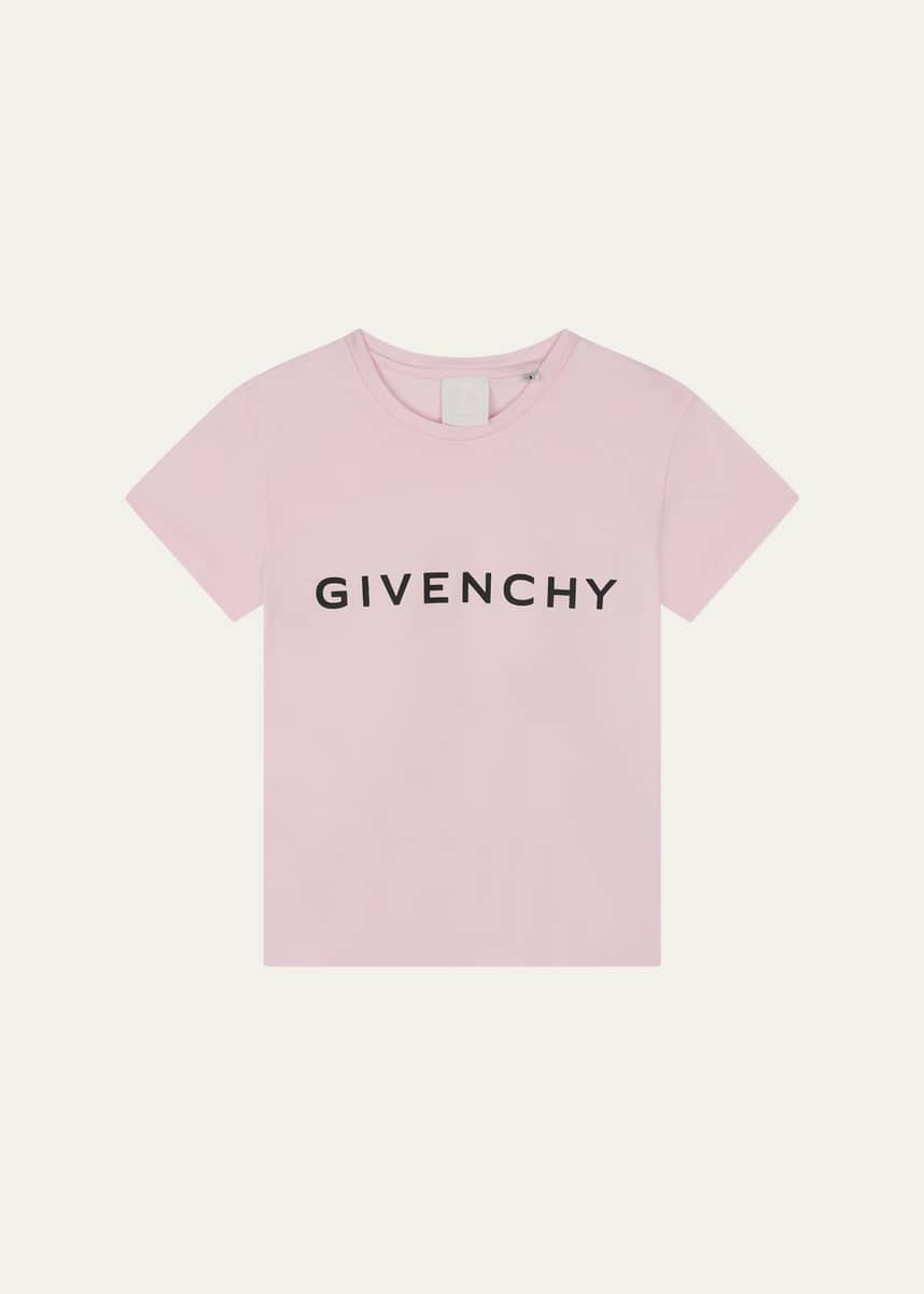 Givenchy Kid's Classic Logo-Print T-Shirt, Size 6-12