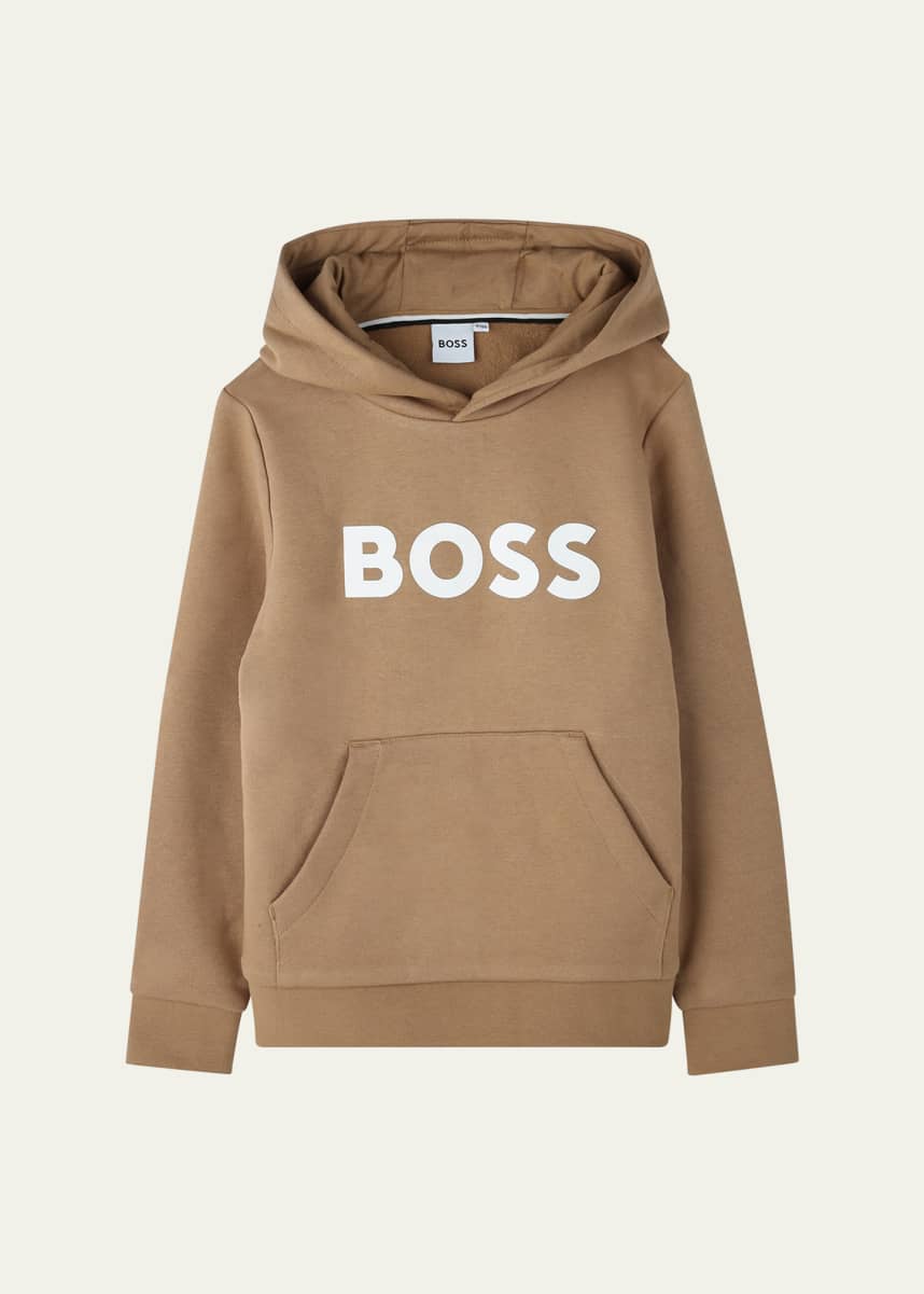 BOSS Boy's Logo-Print Hoodie, Size 6-12