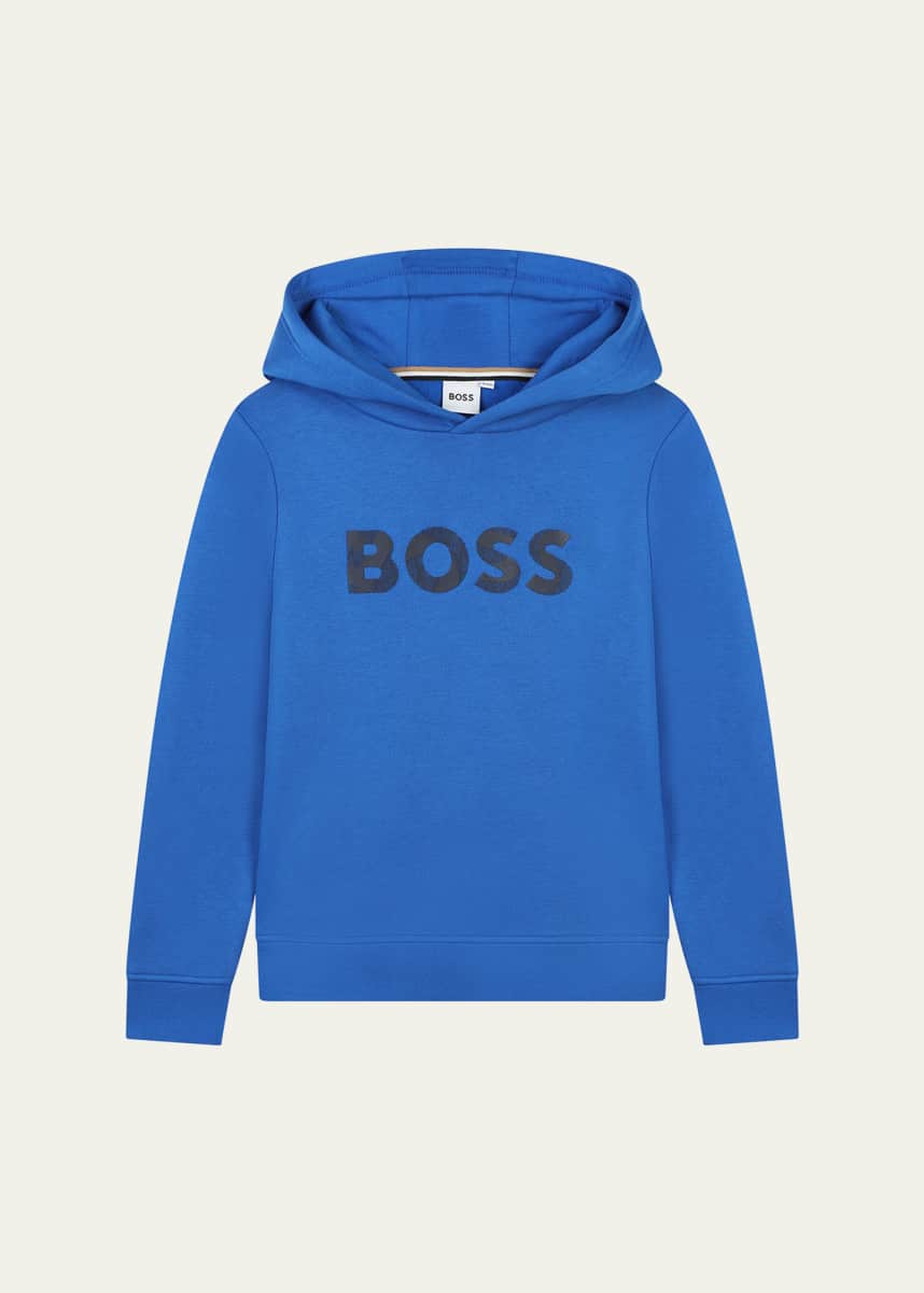 BOSS Boy's Logo-Print Hoodie, Size 6-12