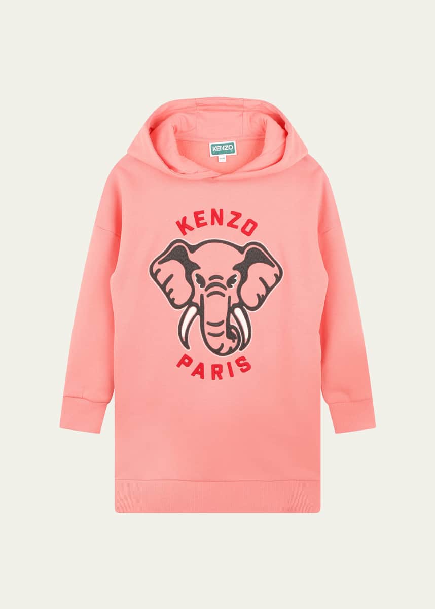 Kenzo Girl's Elephant Graphic Logo-Print T-Shirt, Size 6-14