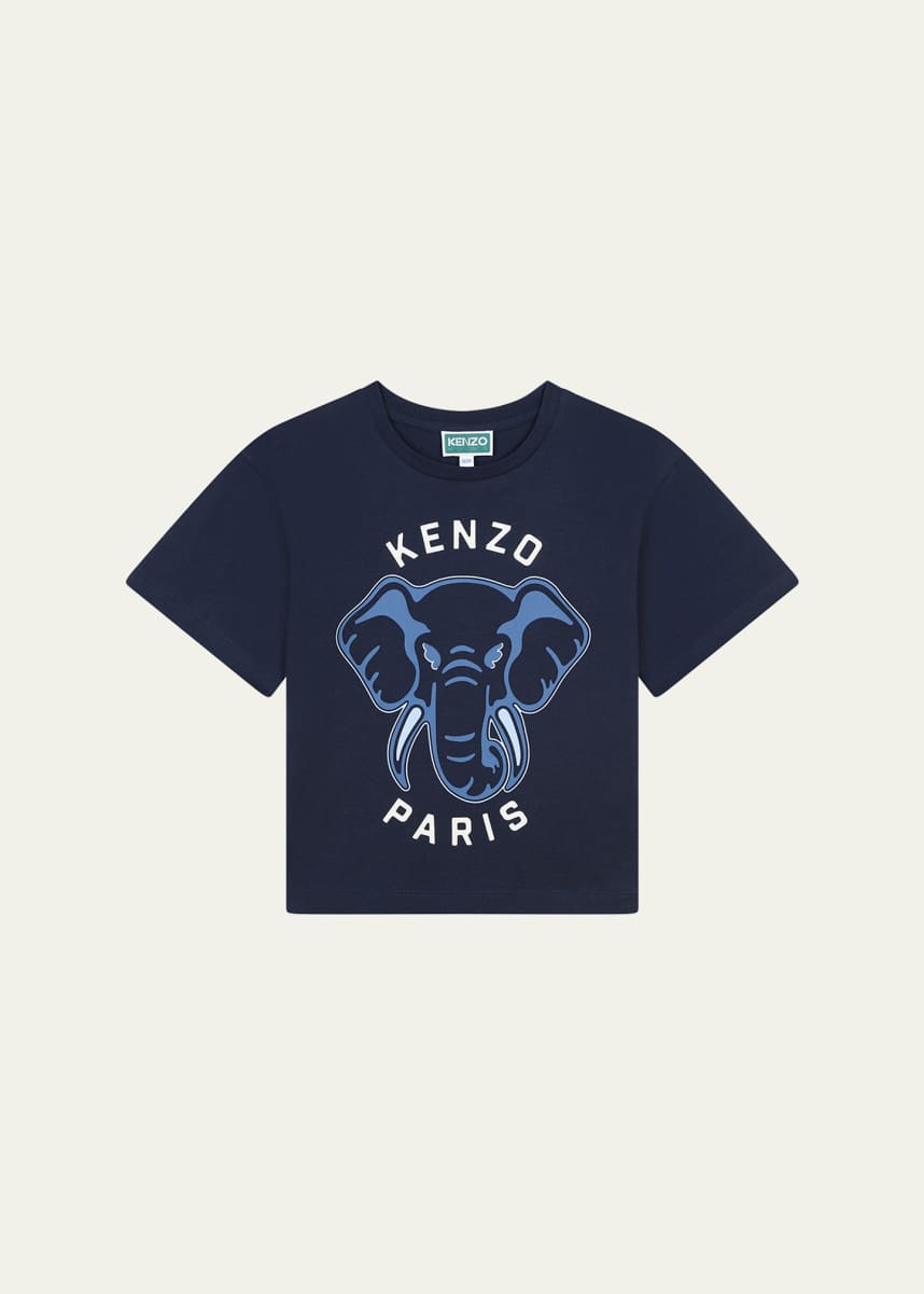 Kenzo Girl's Logo-Print Graphic T-Shirt, Size 2-5