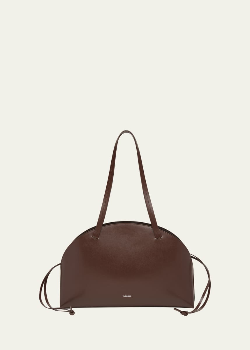 Jil Sander Curve Medium Leather Shoulder Bag
