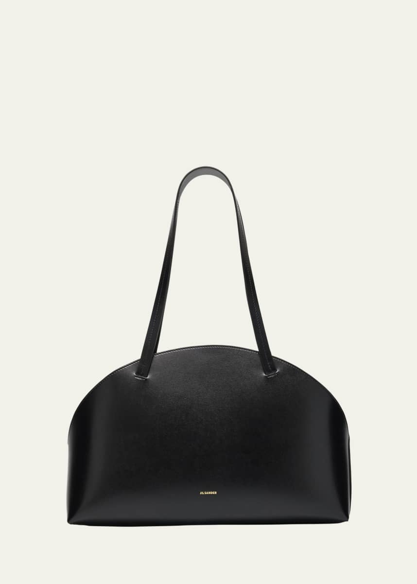 Jil Sander Curve Medium Calf Leather Shoulder Bag