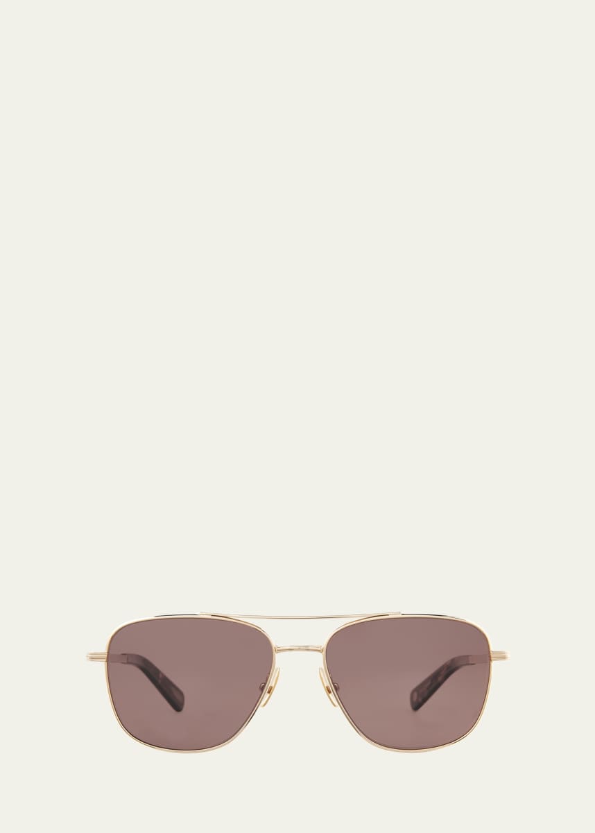 Garrett Leight Men's El Capitan Aviator Sunglasses