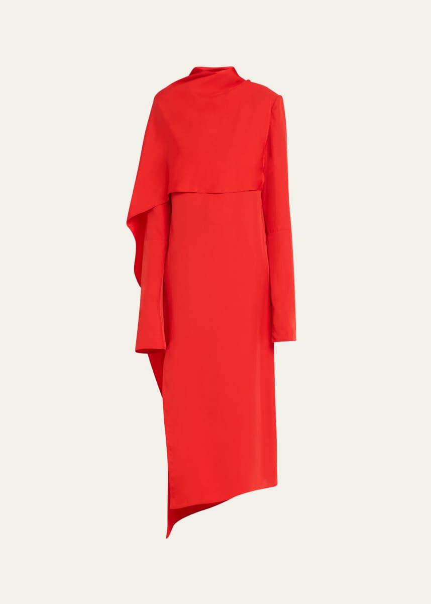 Co Asymmetric Scarf Dress