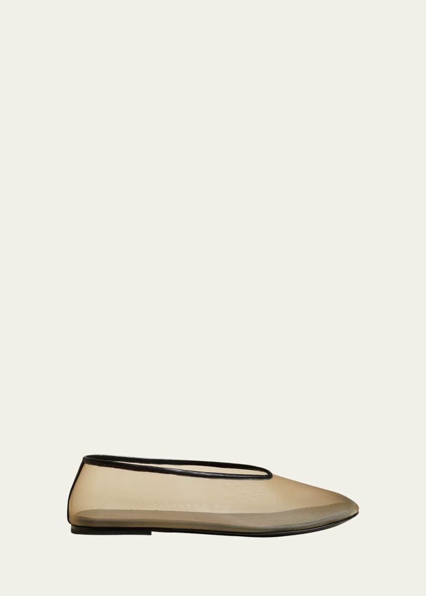 Khaite Marcy Mesh Ballerina Flats