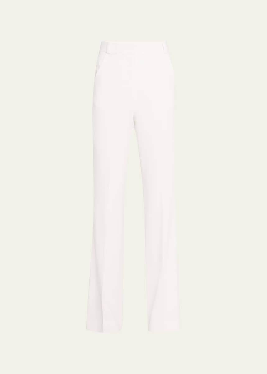 Sergio Hudson Flat Front Straight Trousers