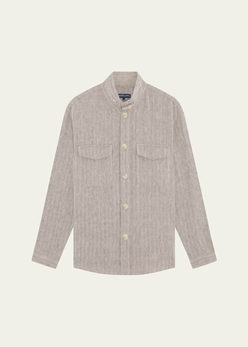 Frescobol Carioca Men's Nuna Linen-Cotton Overshirt