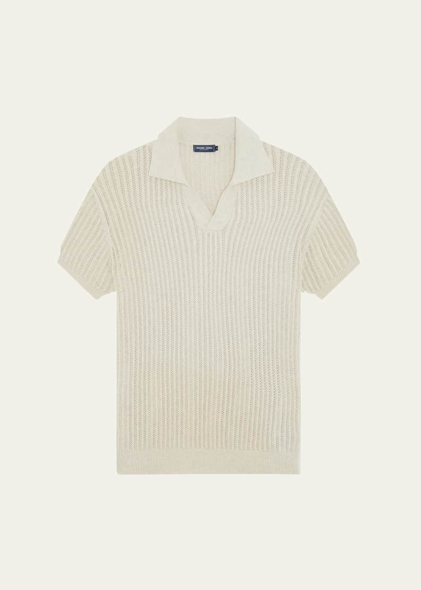 Frescobol Carioca Men's Rino Chain Stitch Polo Shirt