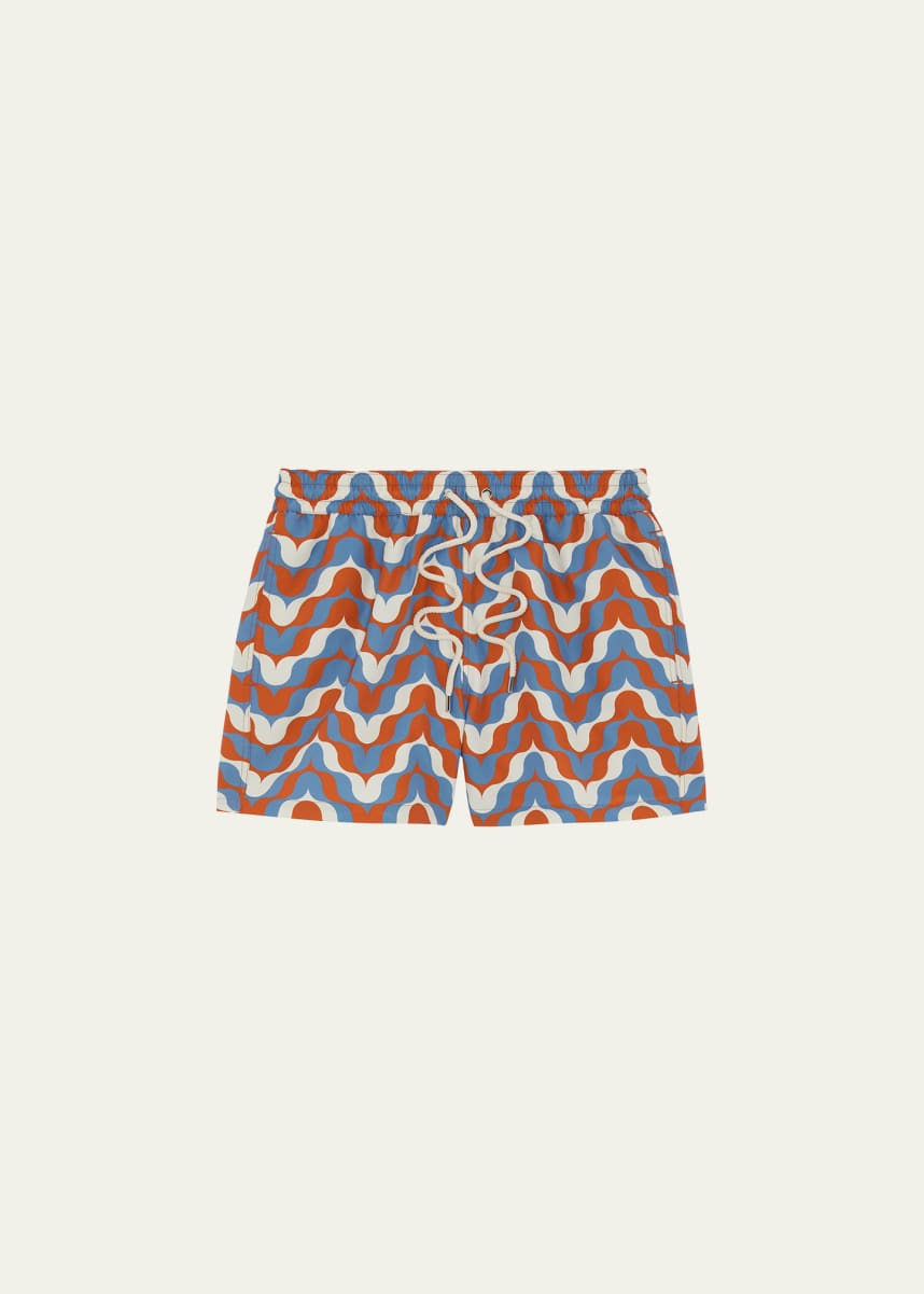 Frescobol Carioca Men's Deserto-Print Swim Shorts