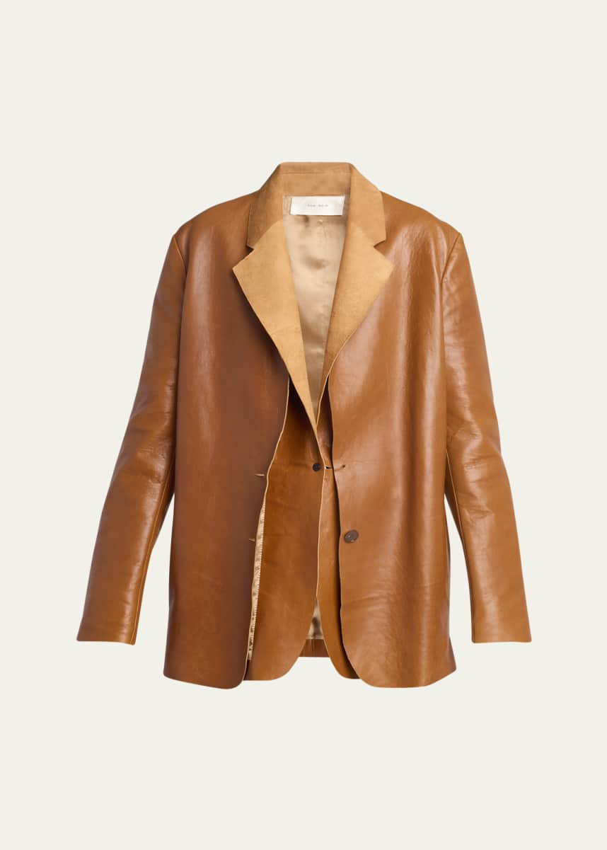 THE ROW Lysandre Leather Jacket