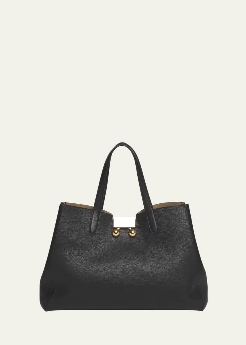 Marni Trunkaroo Medium Calfskin Tote Bag