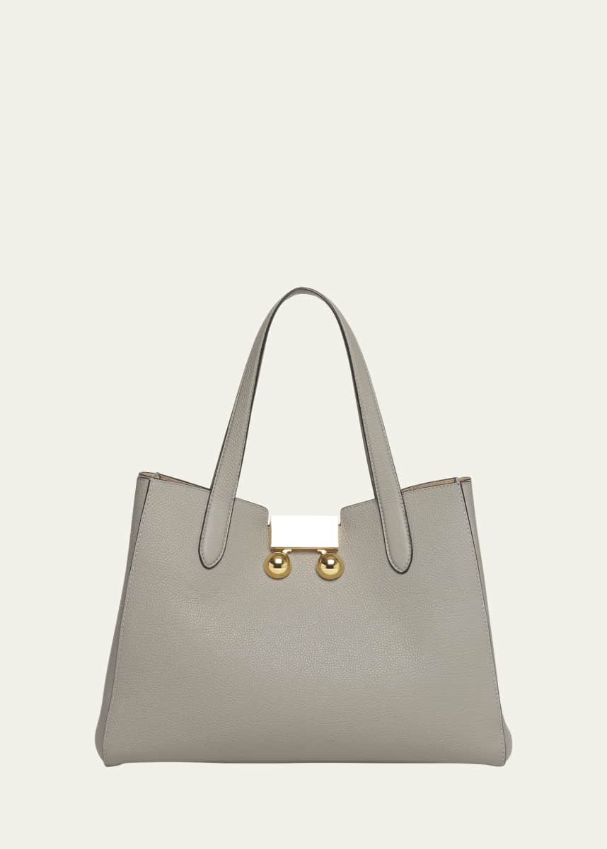 Marni Trunkaroo Small Calfskin Tote Bag