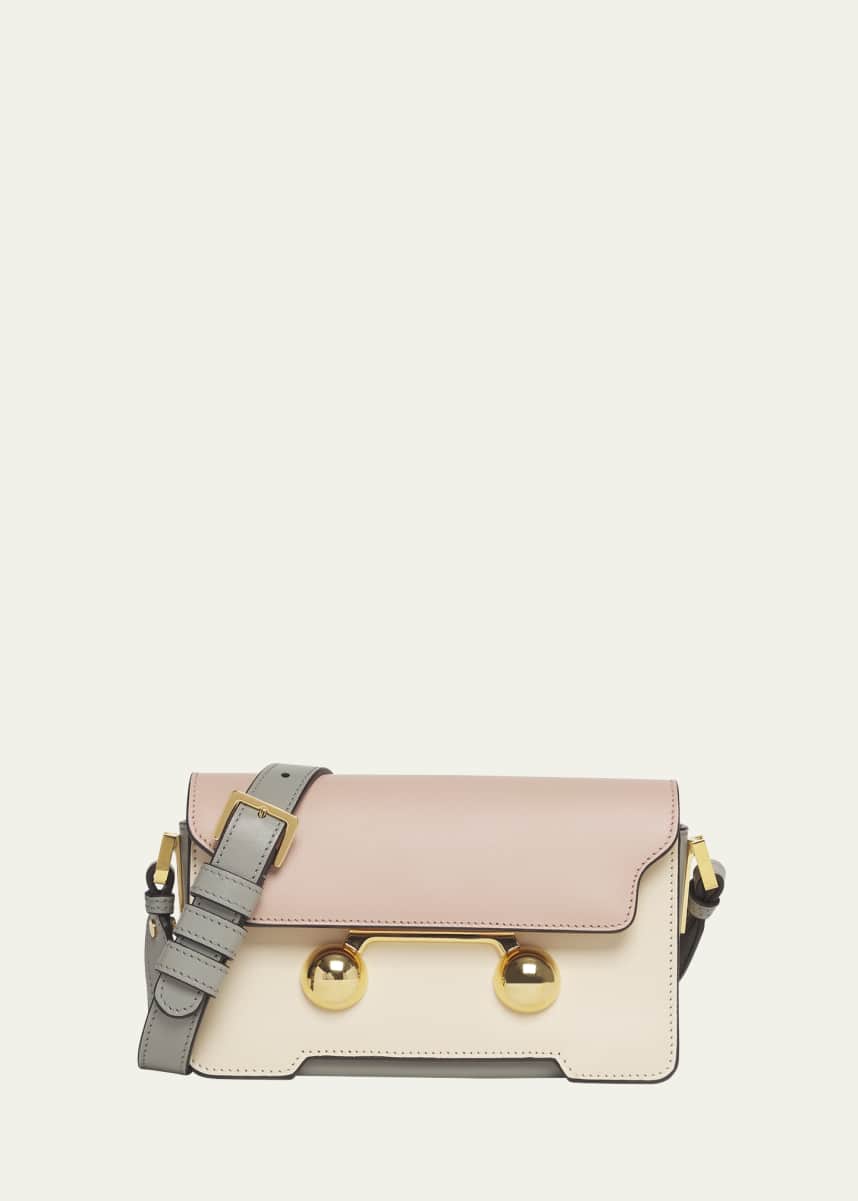 Marni Trunkaroo Mini Colorblock Leather Shoulder Bag