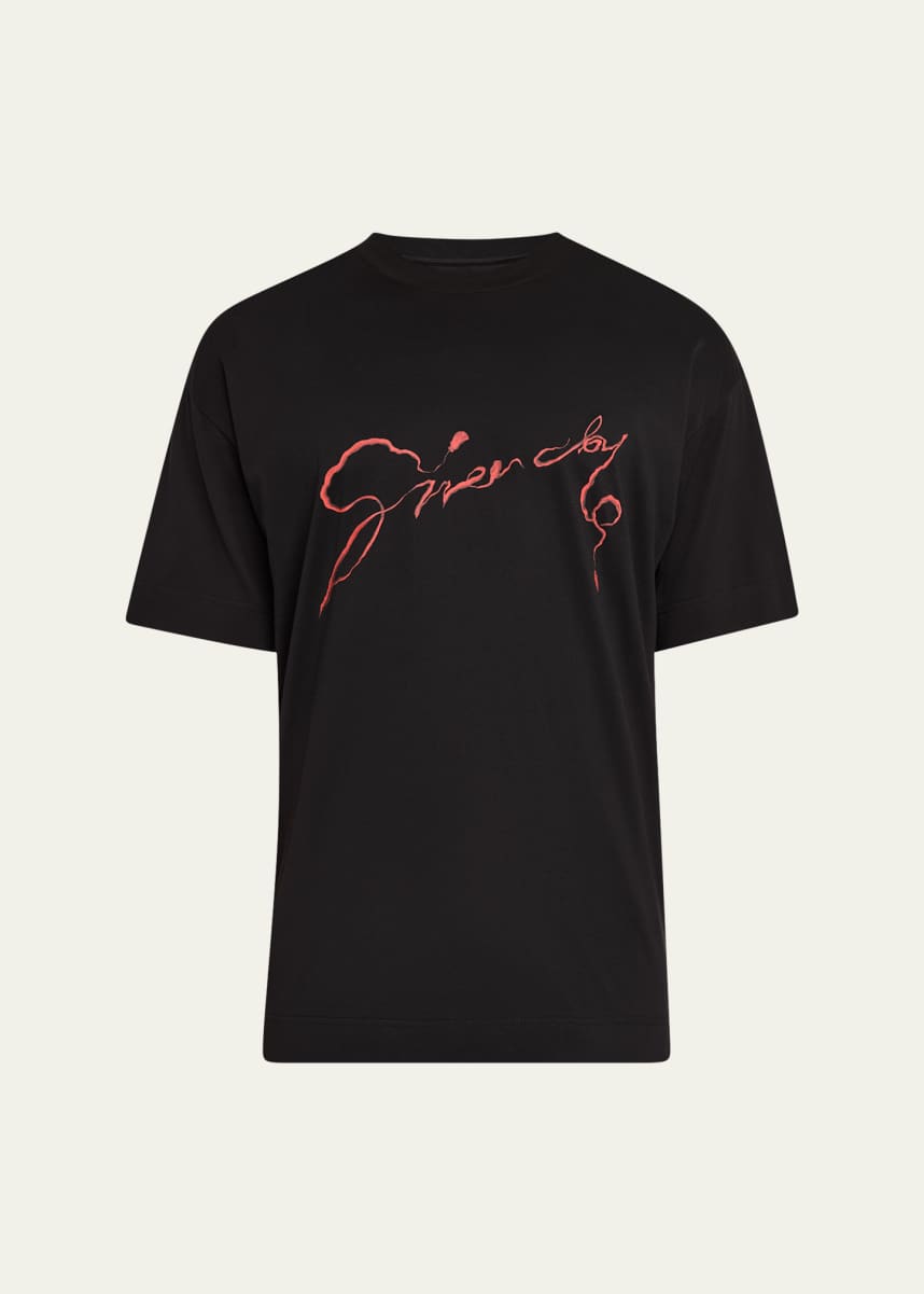 Givenchy Men's Jersey CNY Snake-Print T-Shirt