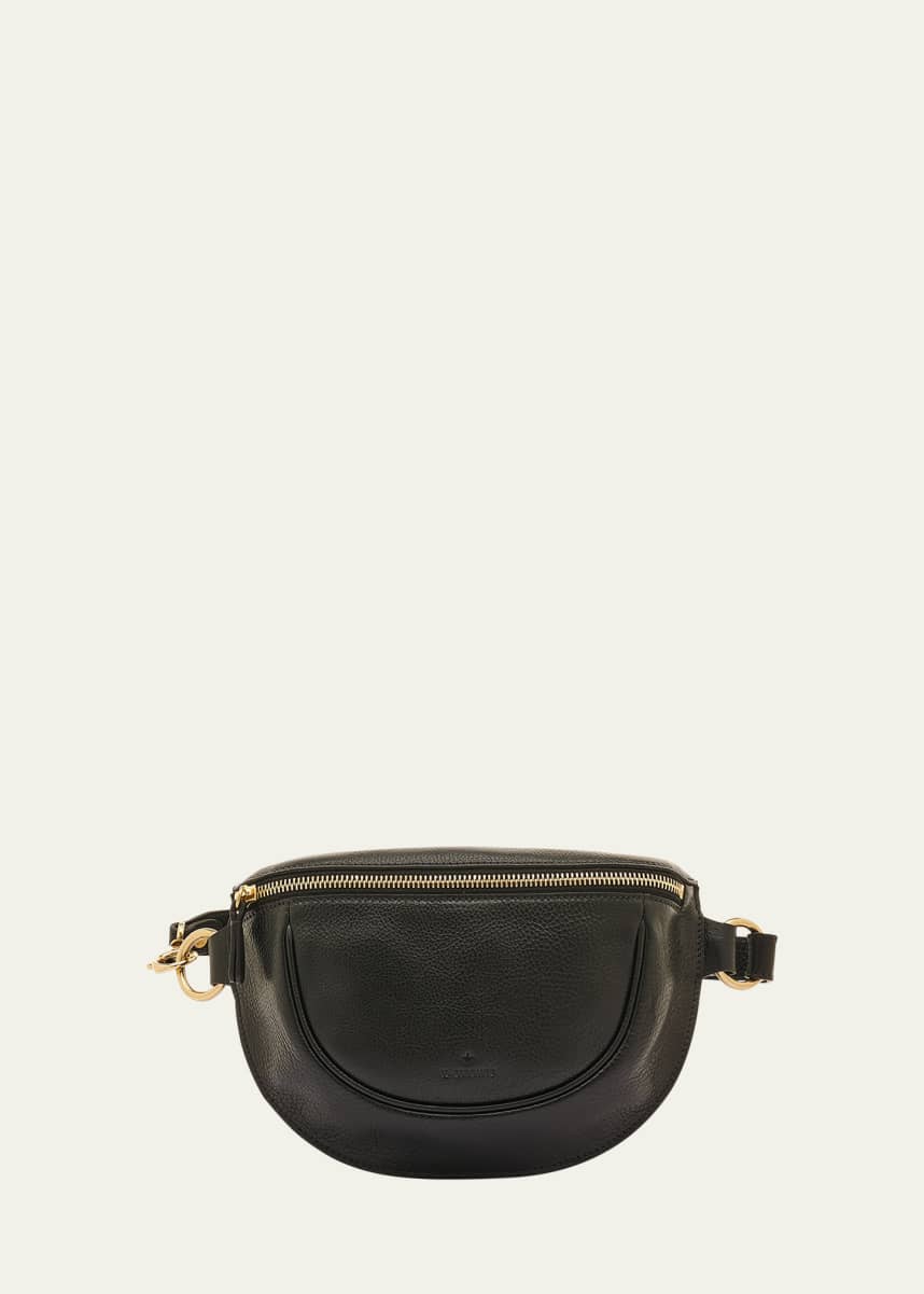 Il Bisonte Oliveta Zip Leather Belt Bag