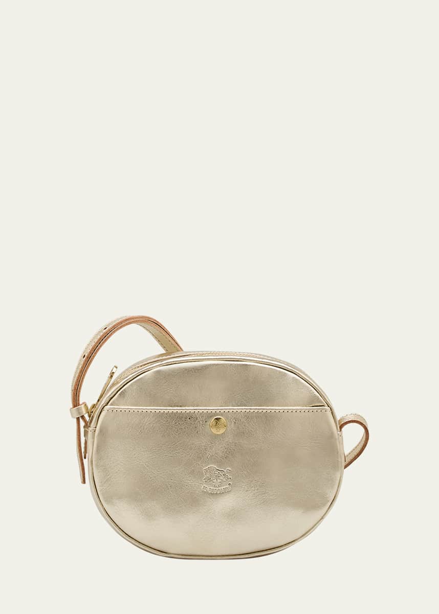 Il Bisonte Rubino Round Leather Crossbody Bag