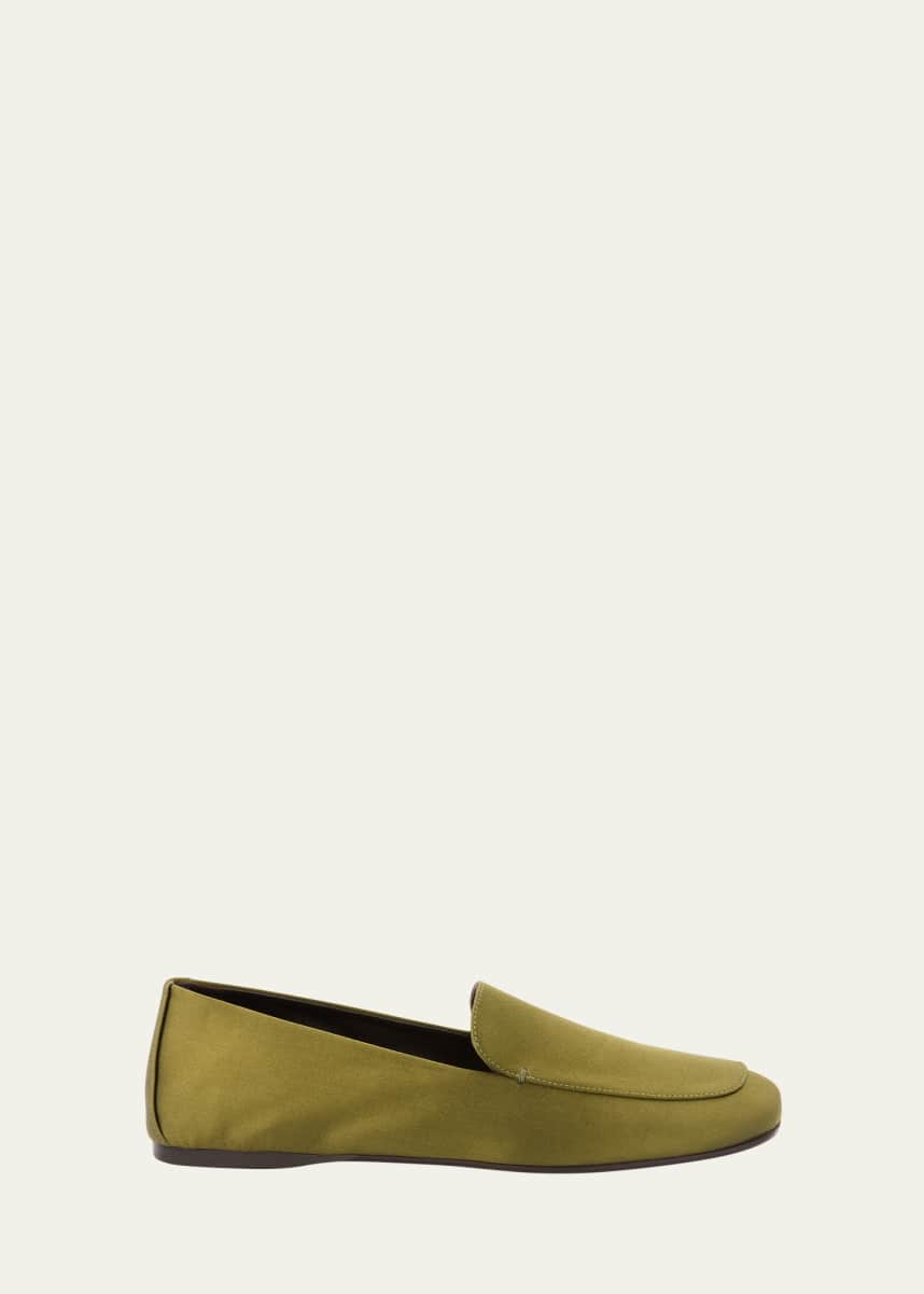 Khaite Monroe Satin Loafers