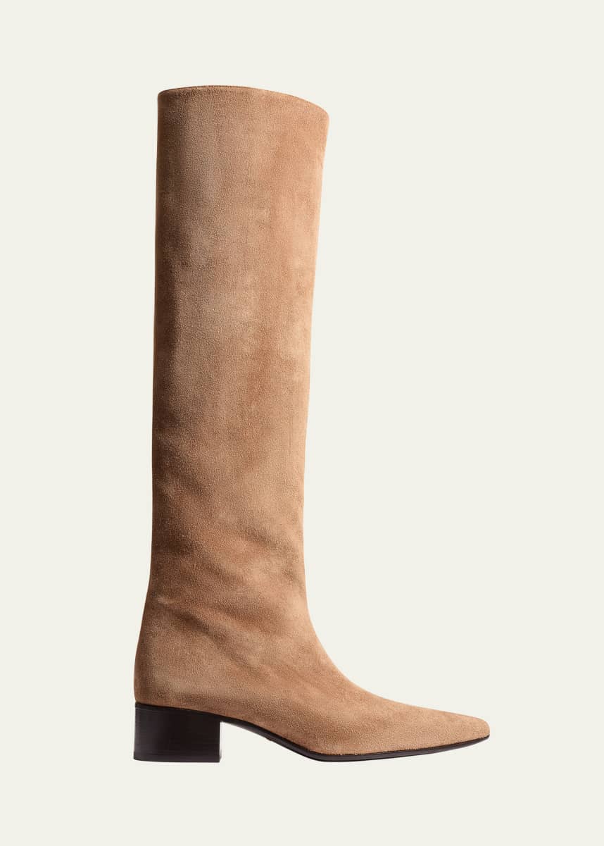 Khaite Andee Suede Knee Boots