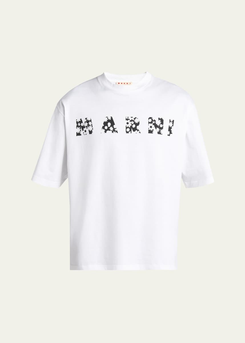 Marni Men's Floral Logo T-Shirt