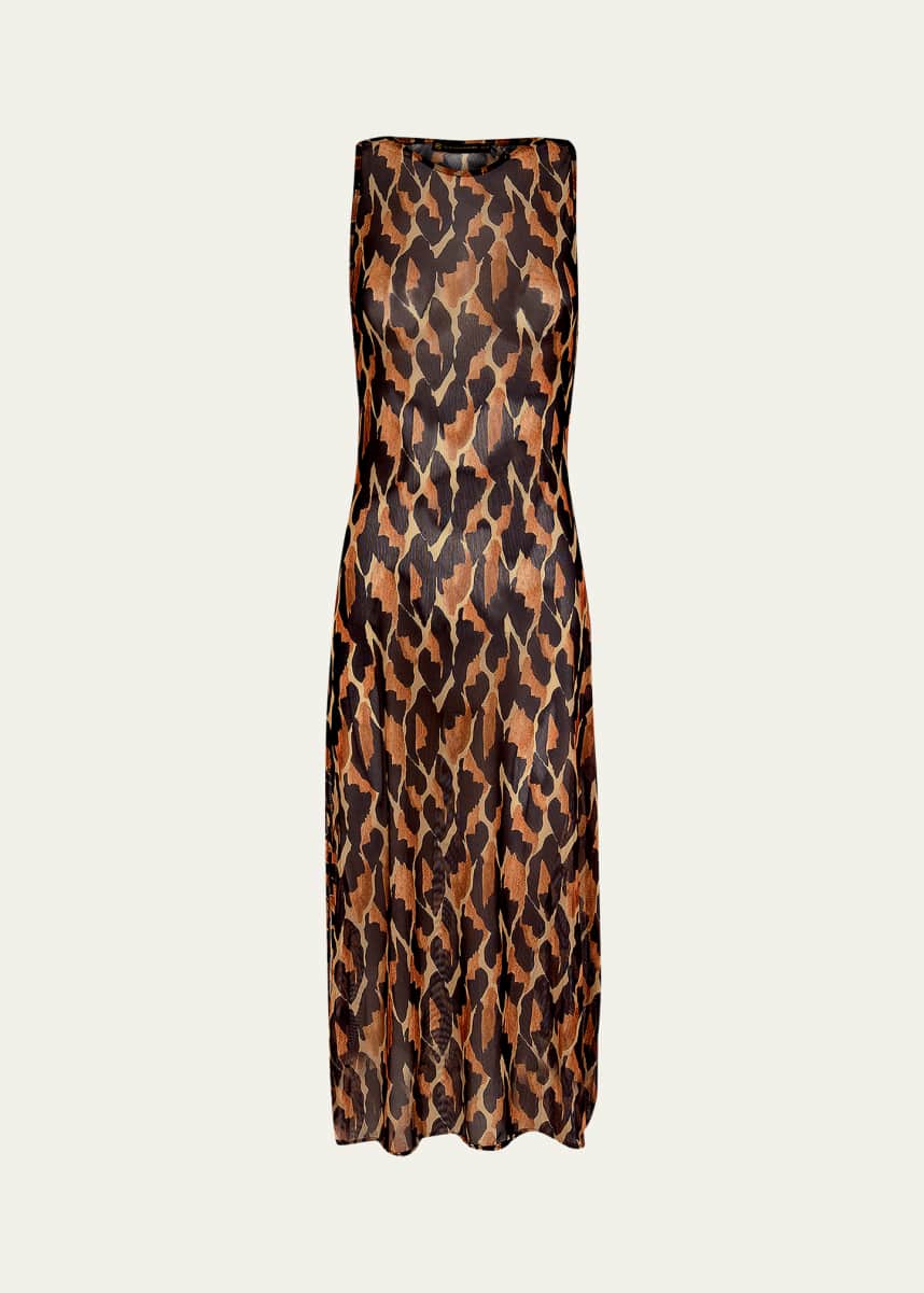 Vix Camu Twist Maxi Dress Coverup