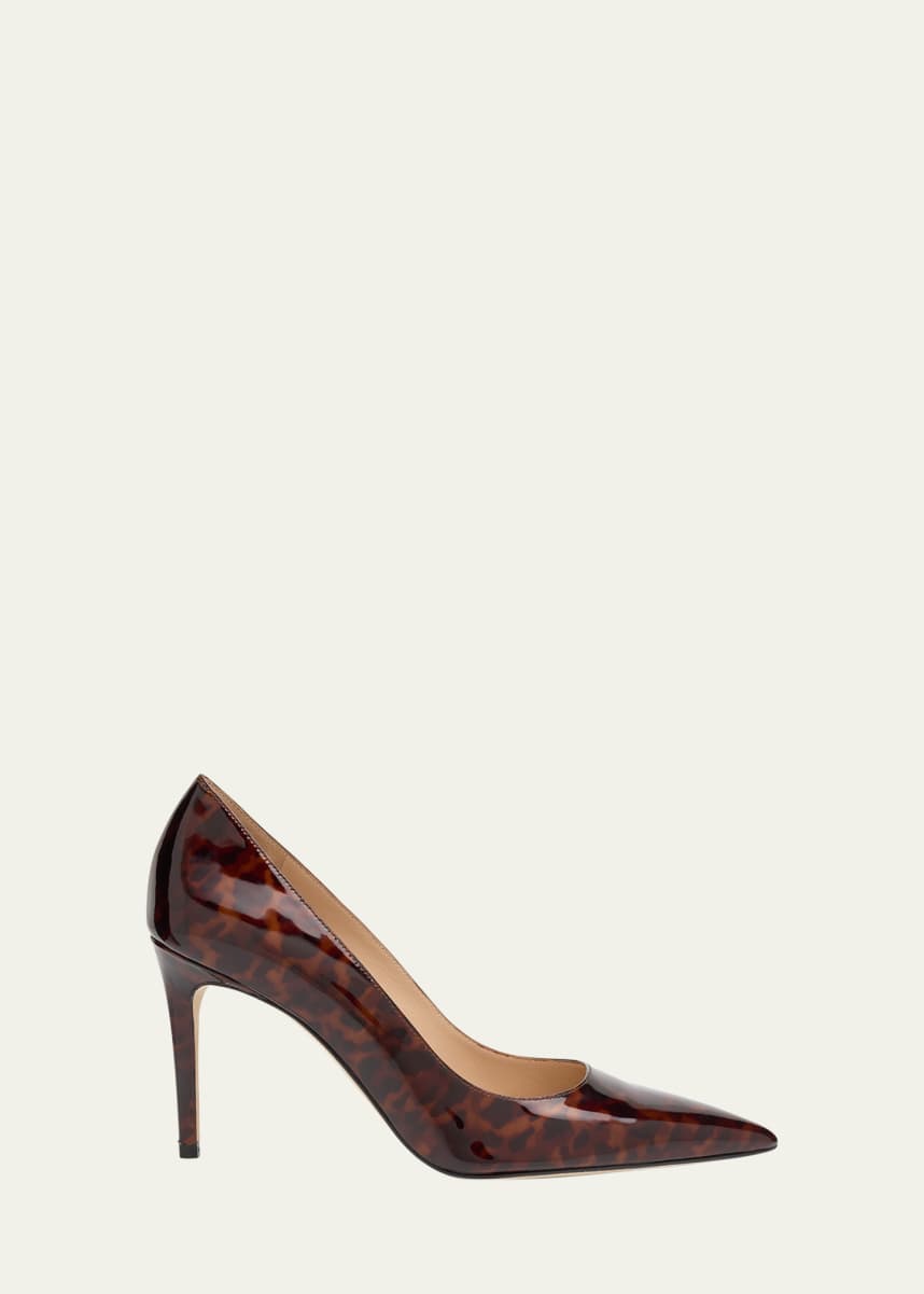 Stuart Weitzman Stuart Tortoise Patent Leather Pumps