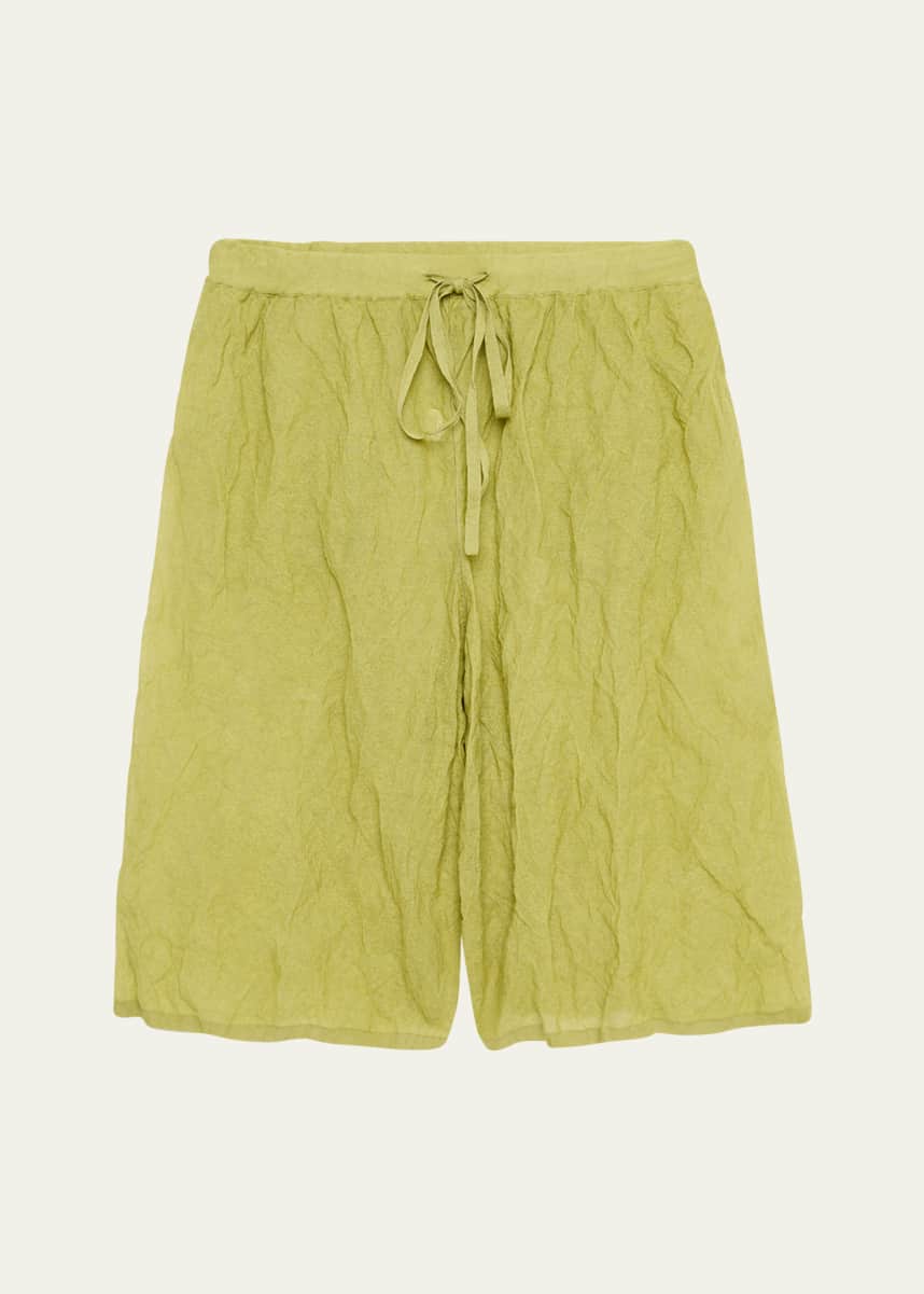 ZANKOV Men's Origami Crinkled Shorts