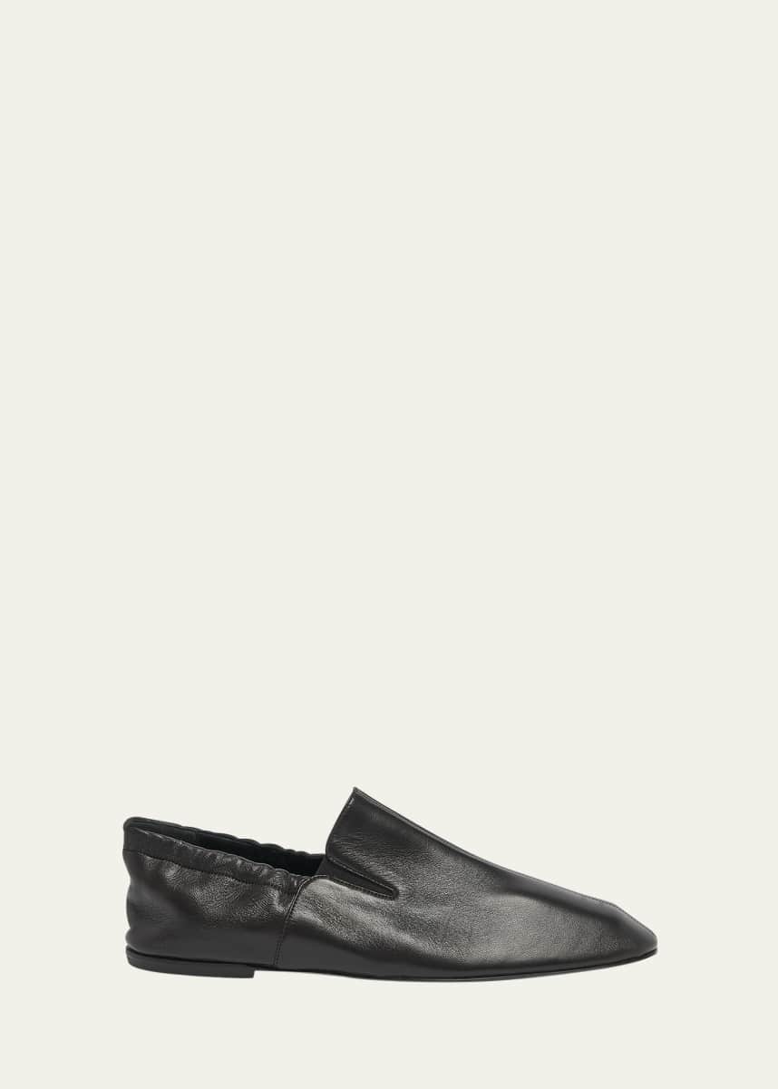 Dries Van Noten Men's Leather Fold-Down Heel Loafers