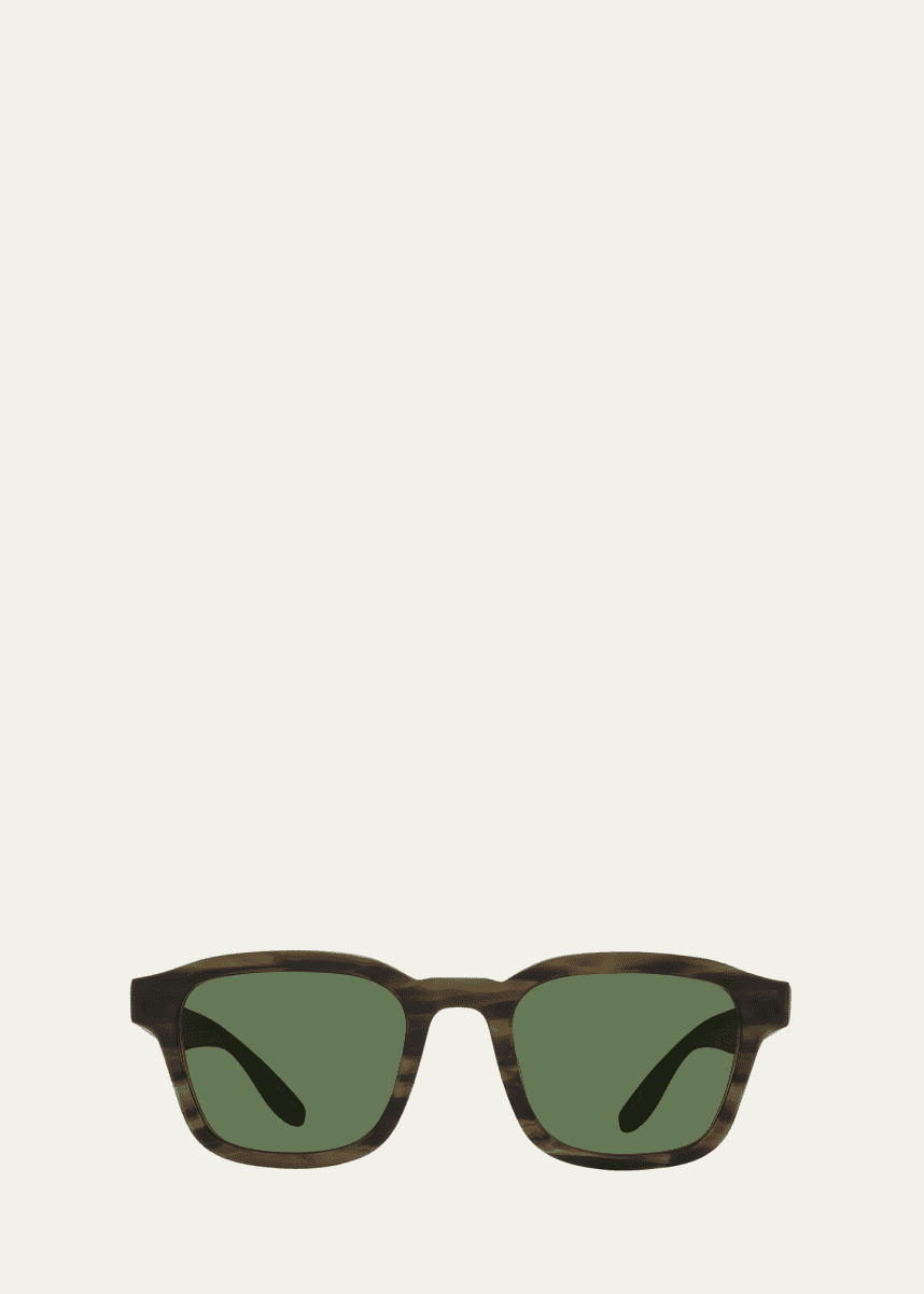 Barton Perreira Men's Winton Zyl Square Sunglasses