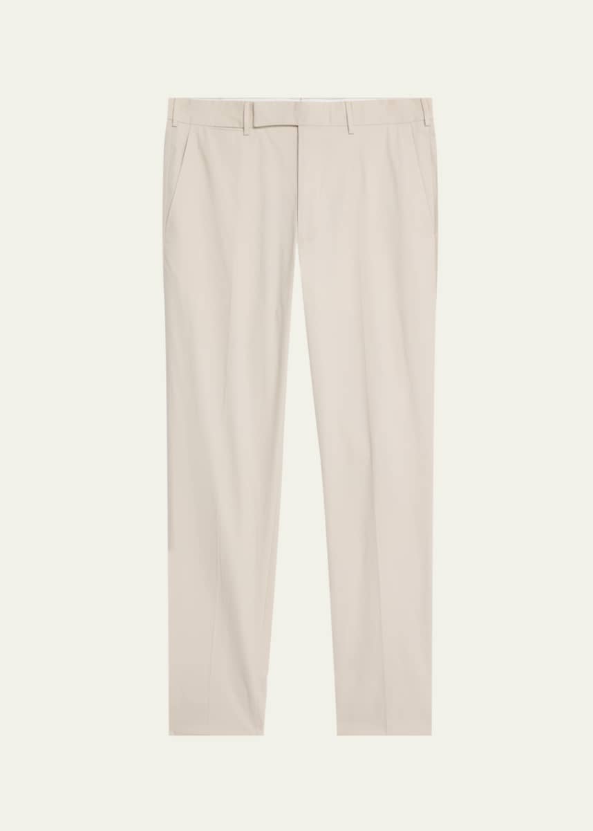 ZEGNA Men's Flat-Front Linen Pants