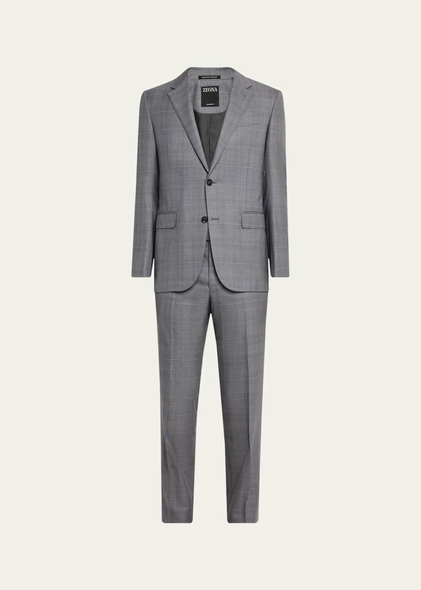 ZEGNA Men's 15milmil15 Wool Plaid Suit