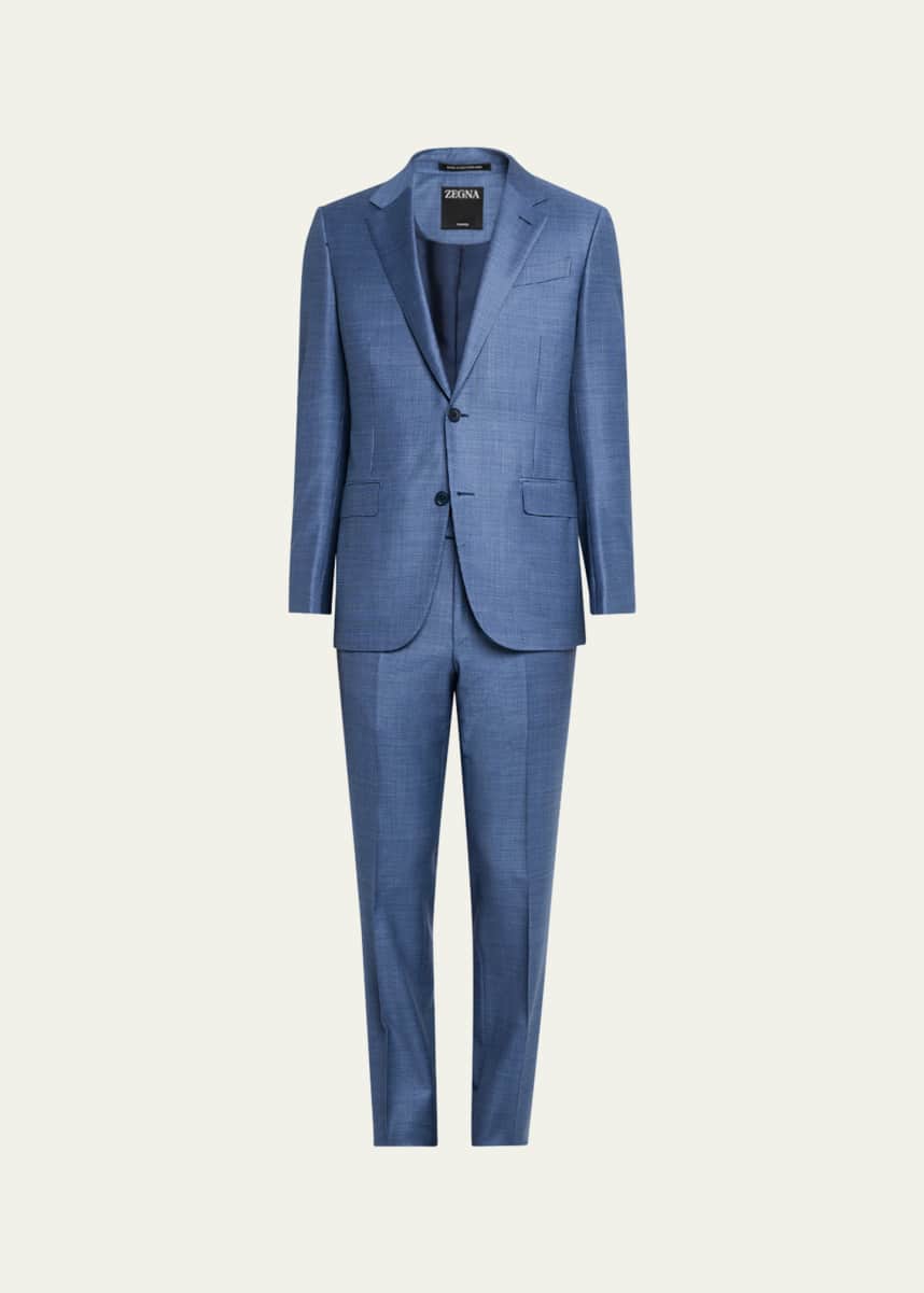 ZEGNA Men's Nailhead Trofeo Wool Suit