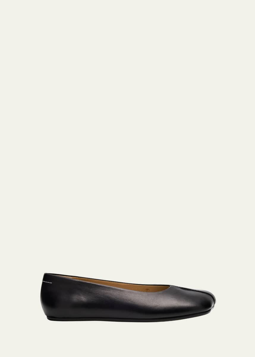MM6 Maison Margiela Leather Ballet Flats