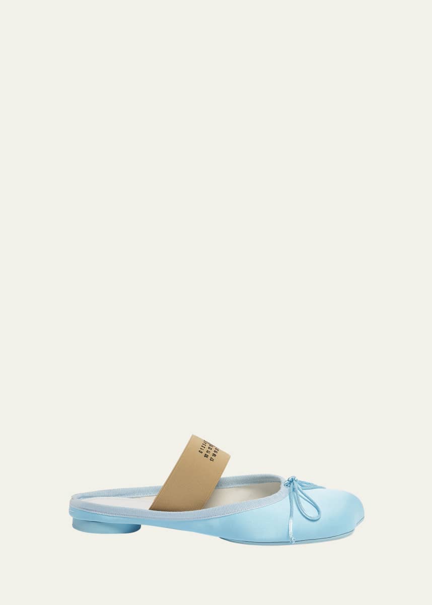 MM6 Maison Margiela Satin Ballet Flat Mules