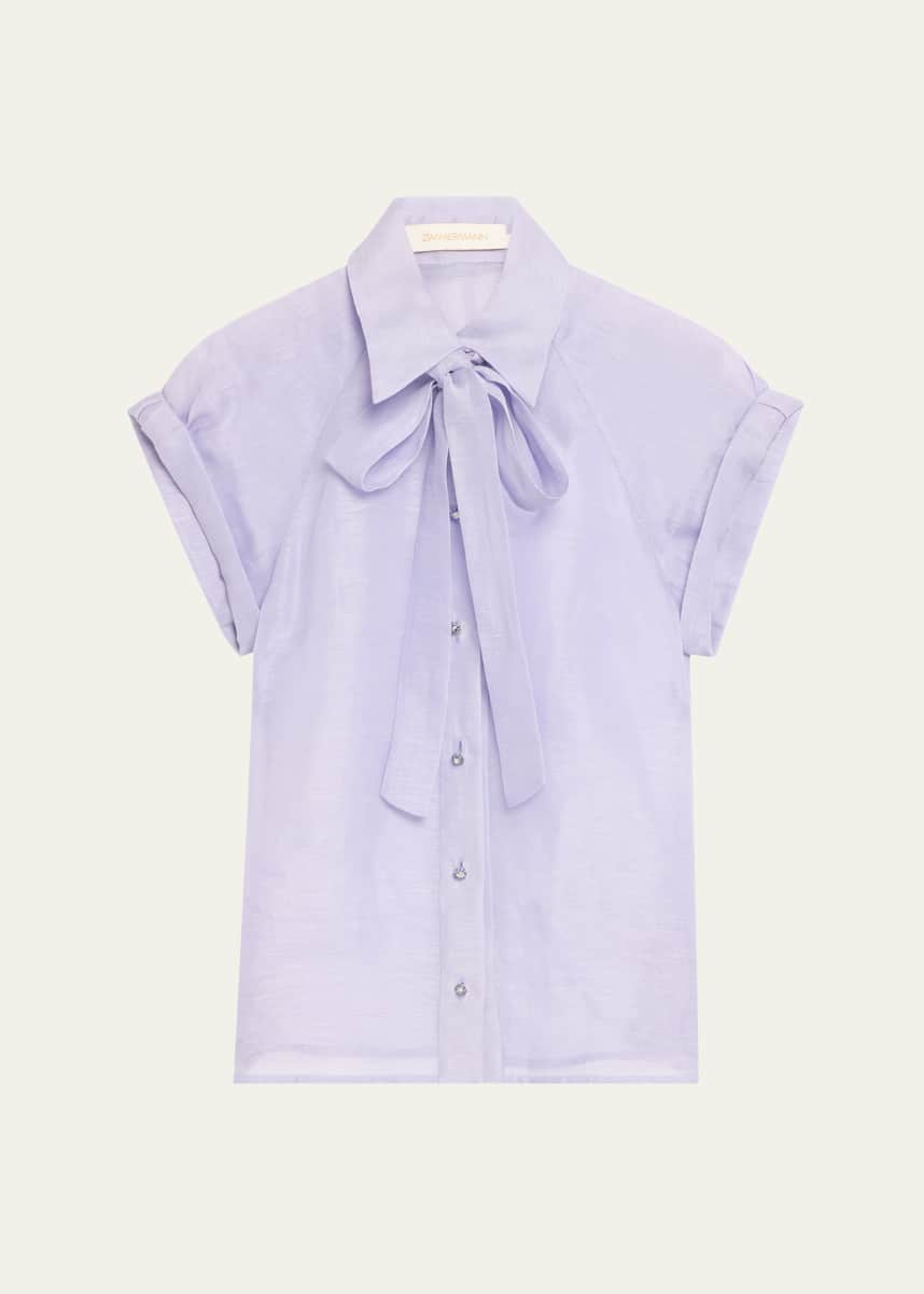 Zimmermann Crush Fitted Blouse