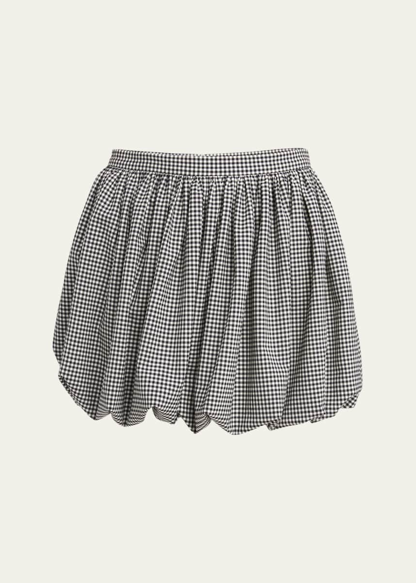 Marni Checked Mini Balloon Skirt - Bergdorf Goodman