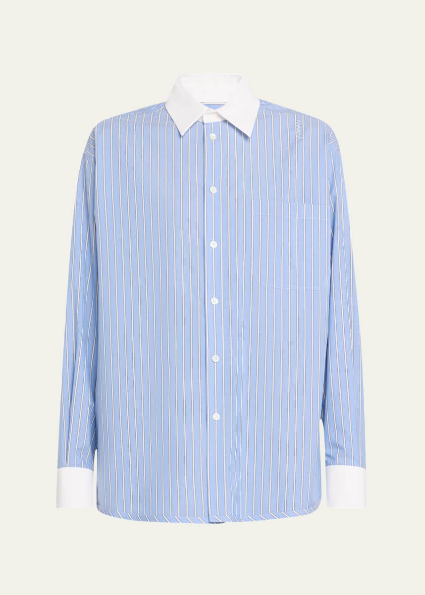 Marni Oversized Stripe Button Down Shirt