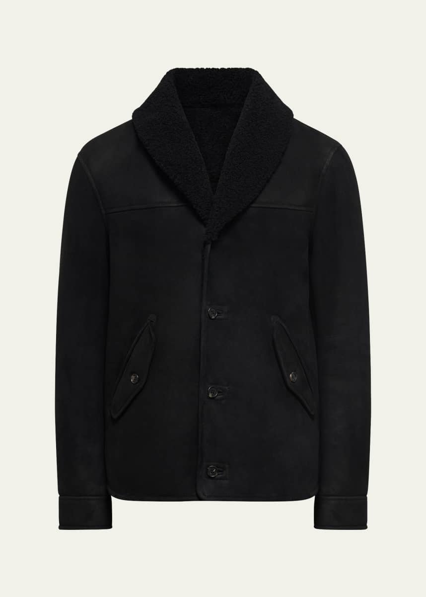 Gabriela Hearst Men's Shearling Pilot Jacket