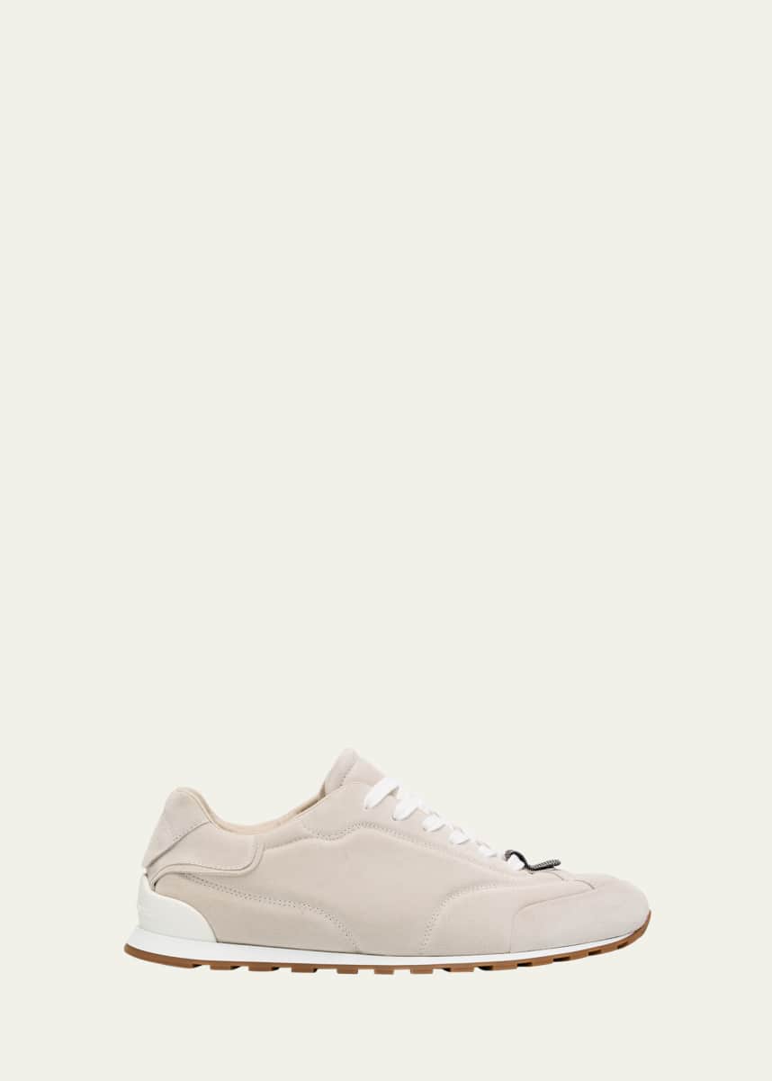 Brunello Cucinelli Suede Slim Runner Sneakers
