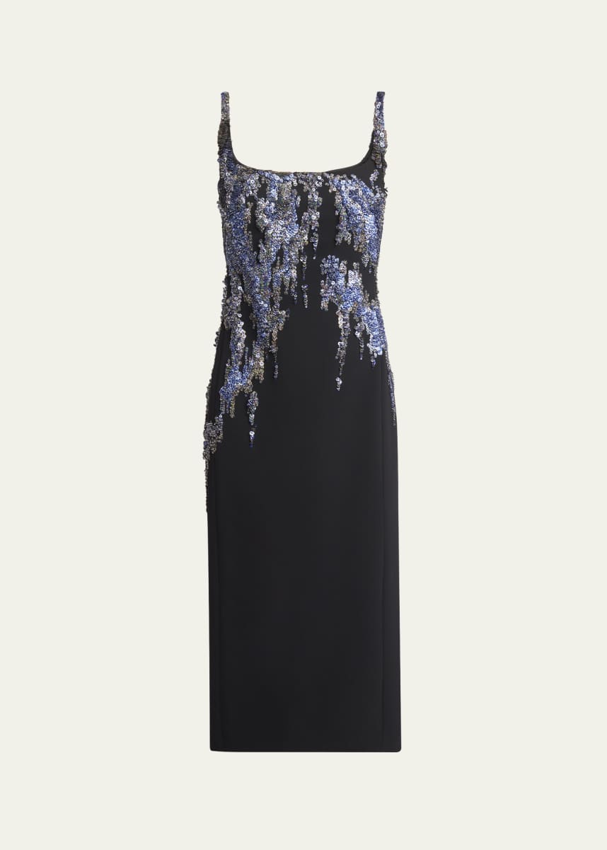 Dries Van Noten Debano Sequined Midi Dress