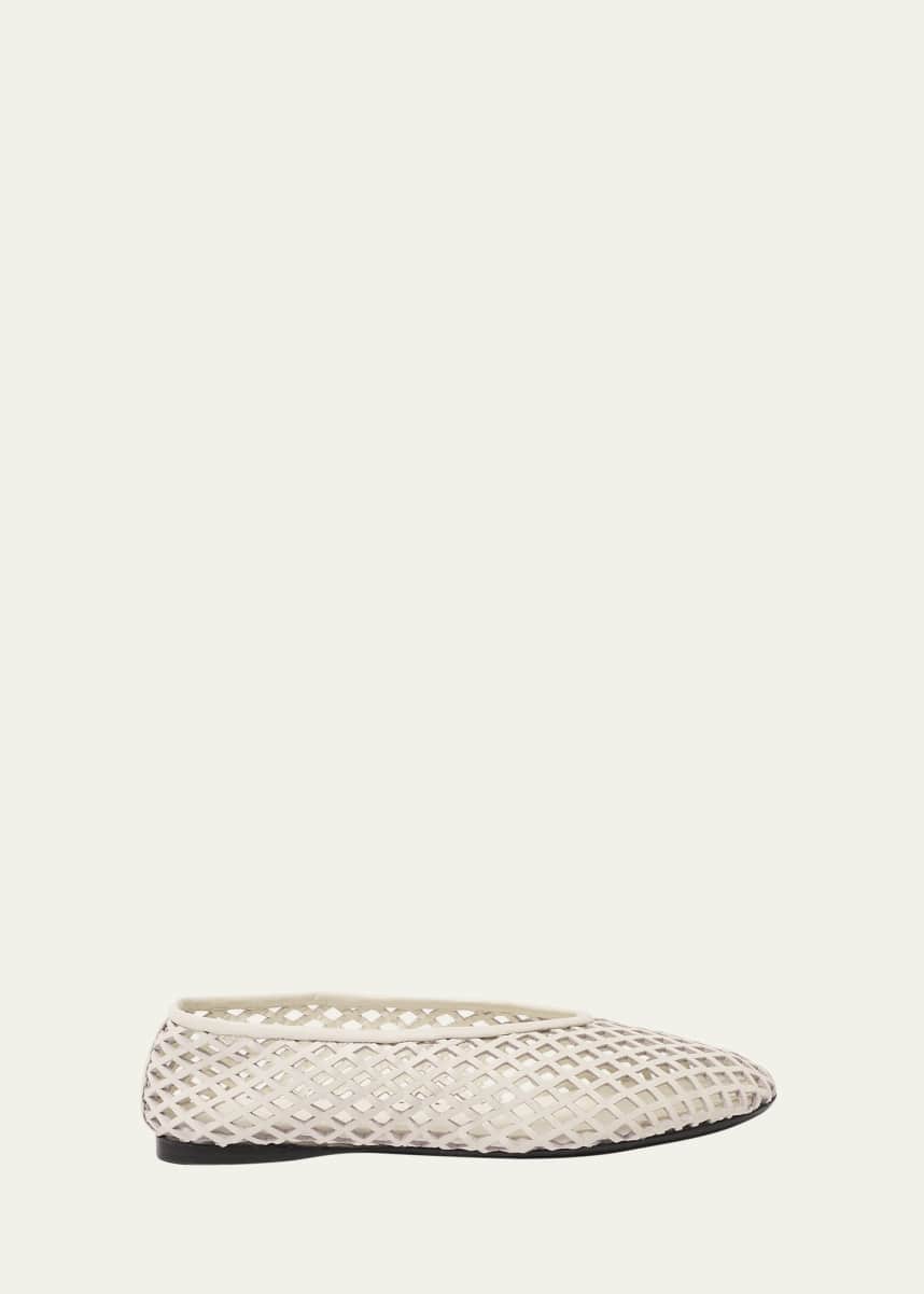 Proenza Schouler Tee Perforated Leather Ballerina Flats