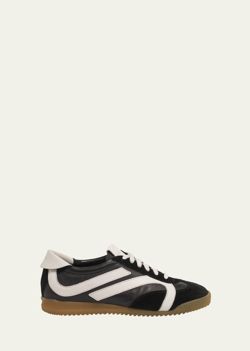 Proenza Schouler Bicolor Leather Low-Top Sneakers