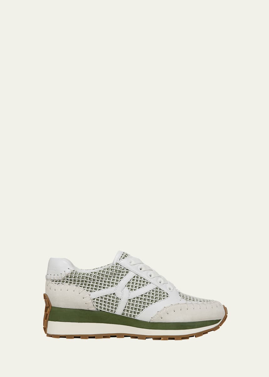 Veronica Beard Valentina Mesh Net Retro Sneakers