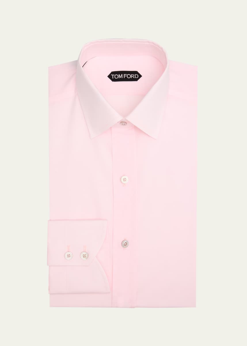 TOM FORD Men's Cotton Chambray Slim-Fit Dress Shirt